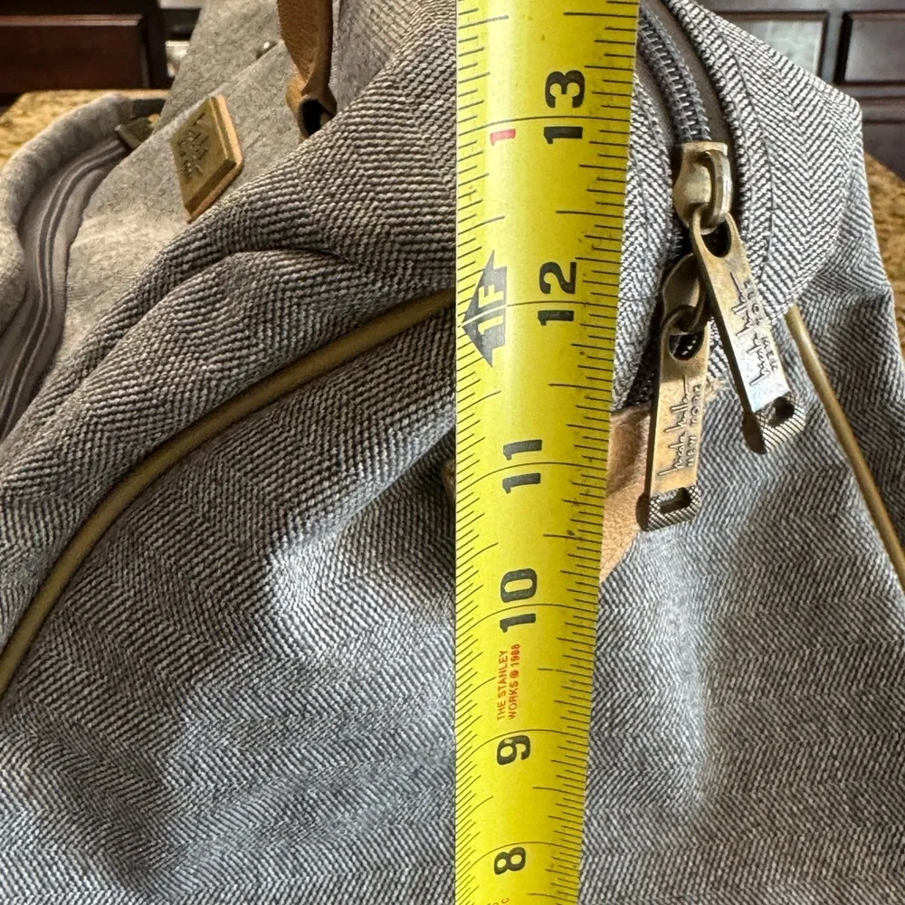 Stylish Nicole Miller New York Gray Weekender Duffel Bag Rolling Luggage Combo